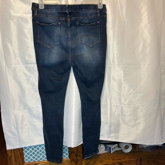 NY&C New York & Company High Rise Pull On Legging Skinny Jeans Size L - Picture 2 of 4